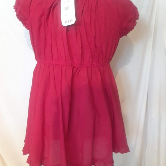 Red Baby doll top - Picture 2 of 4
